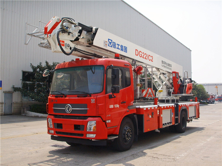 XCMG official Small Fire Truck 22m new aerial ladder fire truck DG22C2 telescopic platform fire trucks price for sale